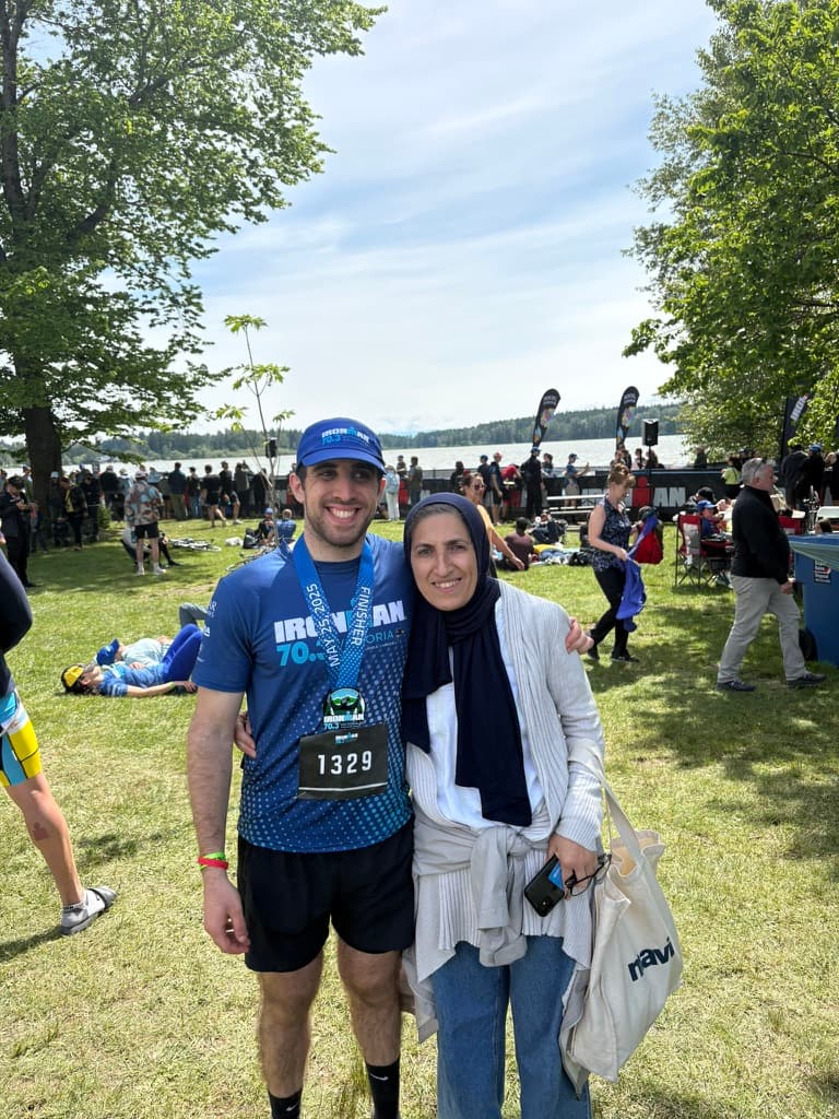 Ironman 70.3 Victoria finish — May 2025